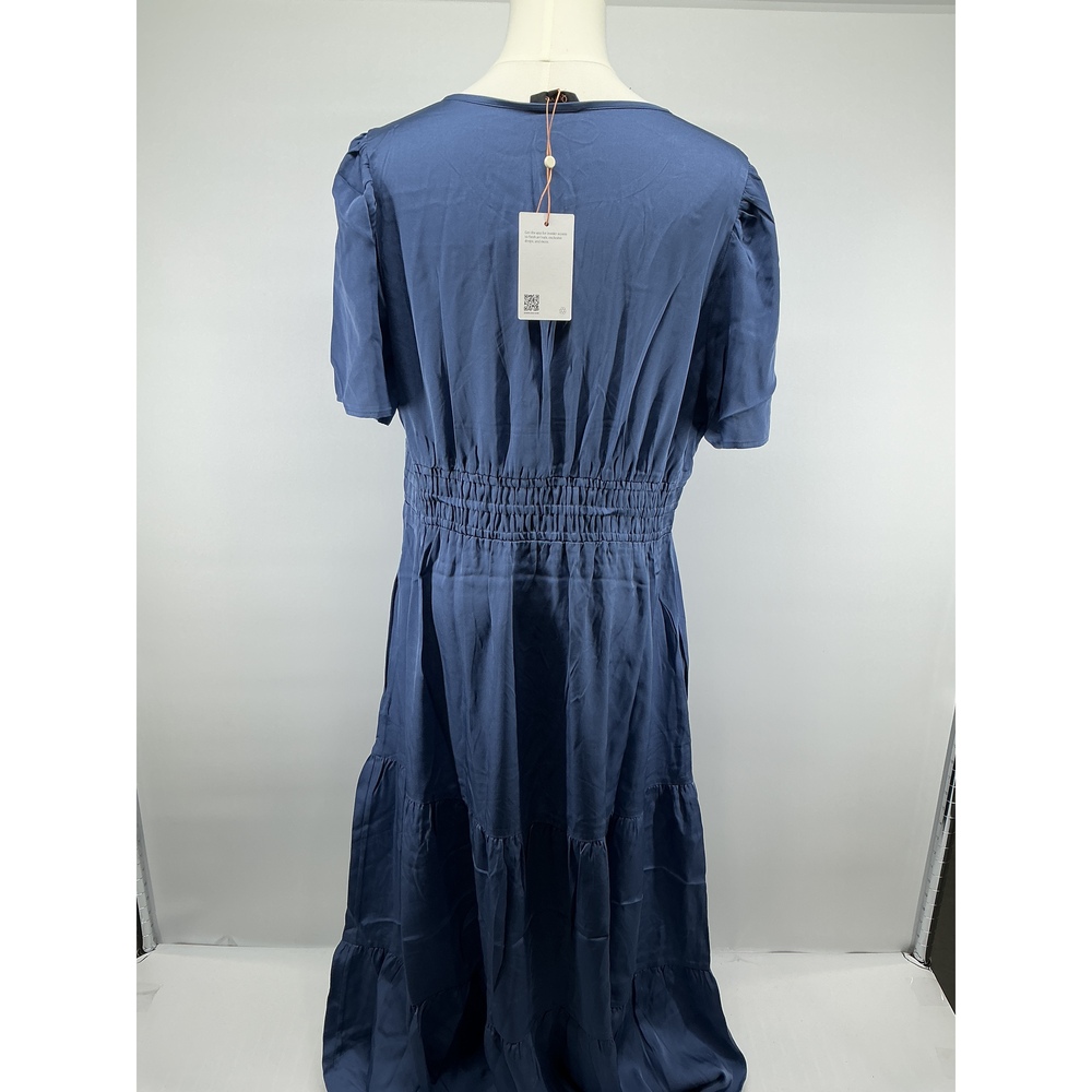 Washable Stretch Silk Tiered Maxi Dress - Picture 2 of 3